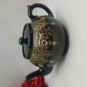 Gibson & Sons Redware Pottery Hand Decorated Teapot